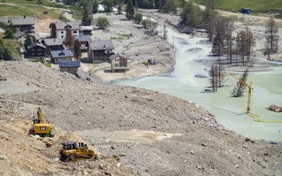 Unterwegs im Lötschental: Einblick in den Wiederaufbau